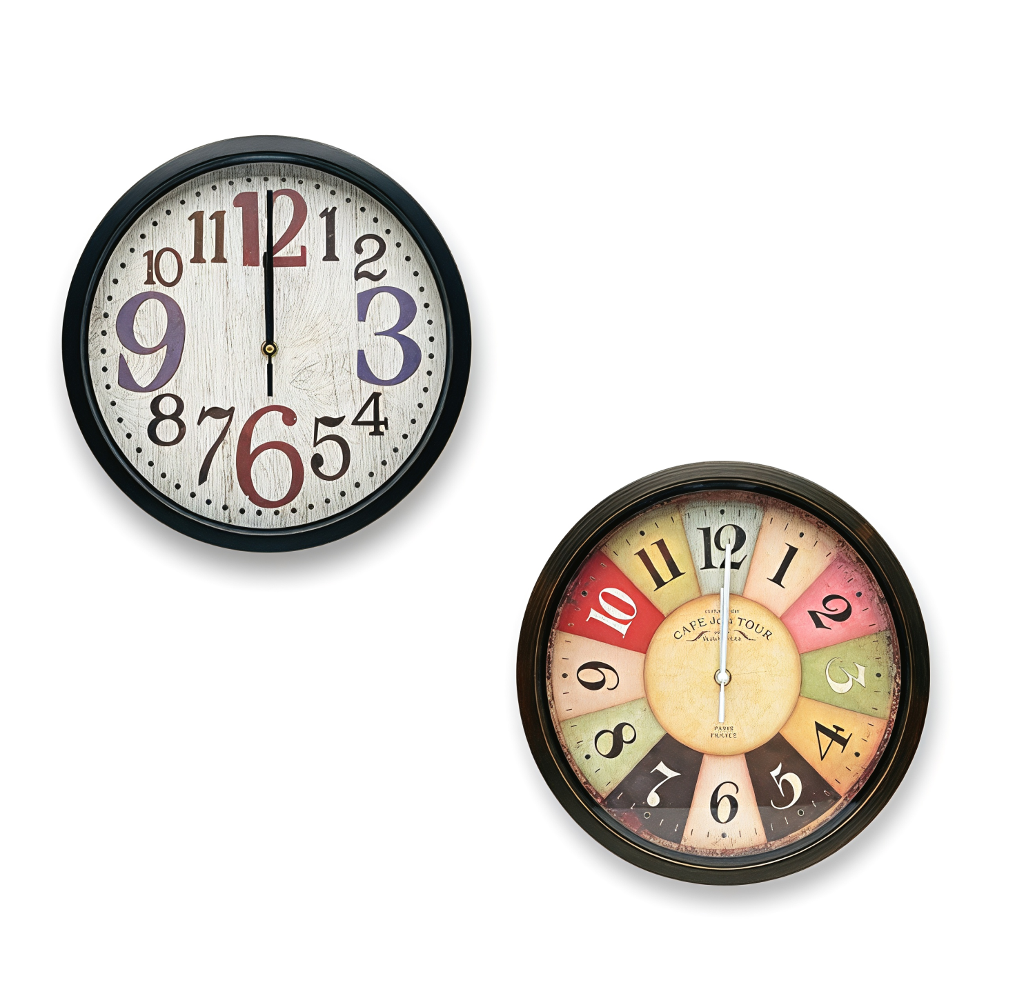 Vintage Style Round Decorative Wall Clock