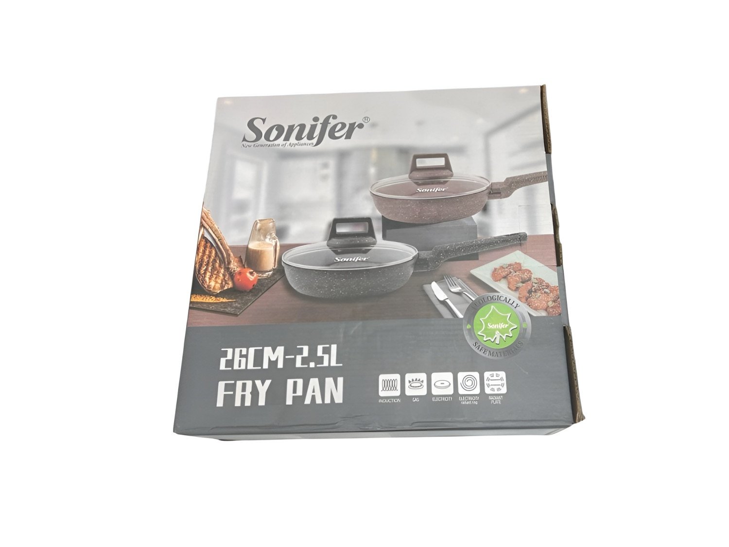 Sonifer 26cm Fry Pan 2.5L Eco-Friendly Cookware