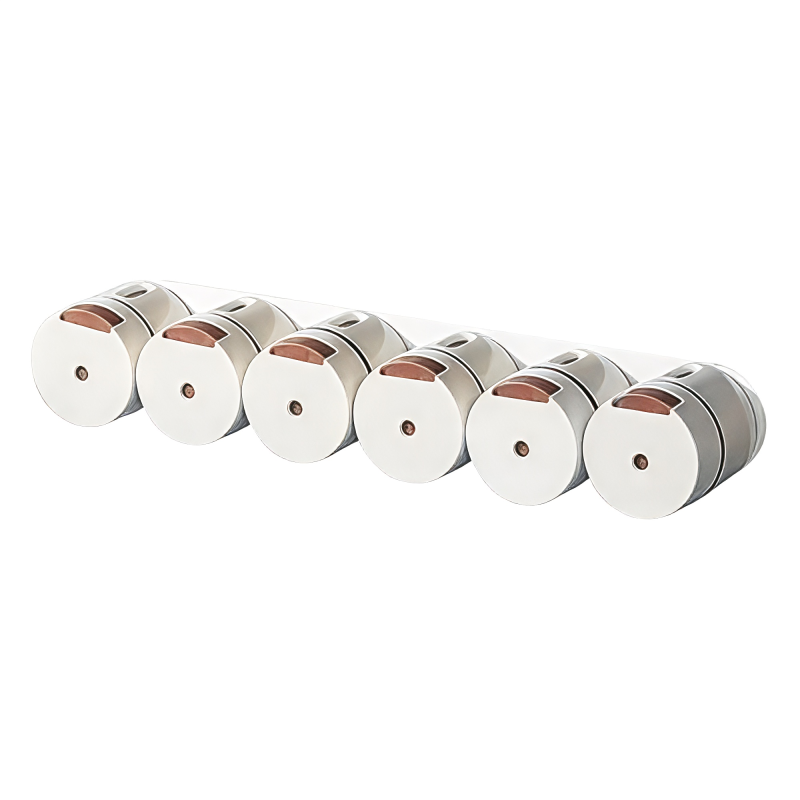 6-Piece Wall-Mounted Magnetic Spice Shaker Set