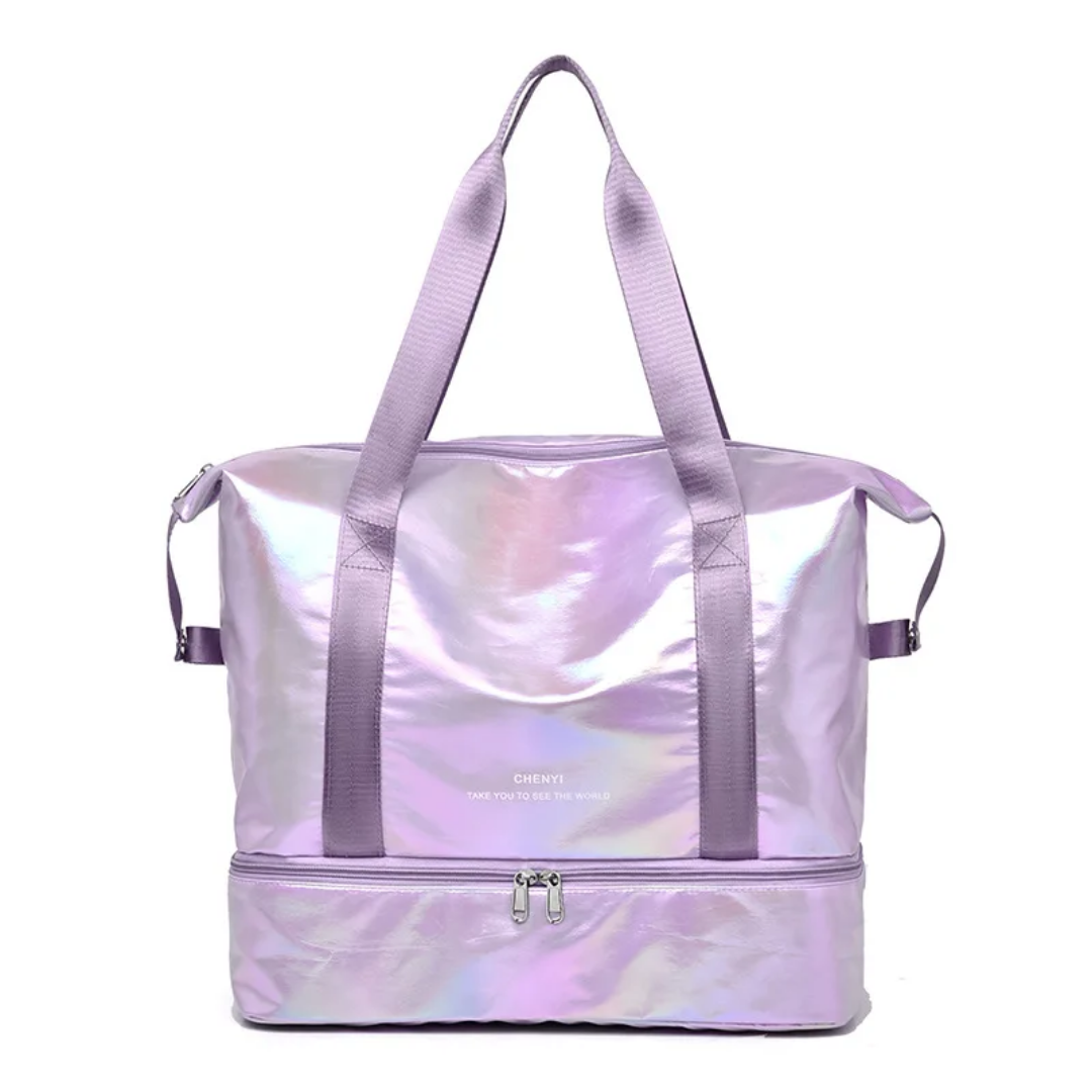 Holographic Multi-Function Sports & Travel Bag with Shoe Compartment
