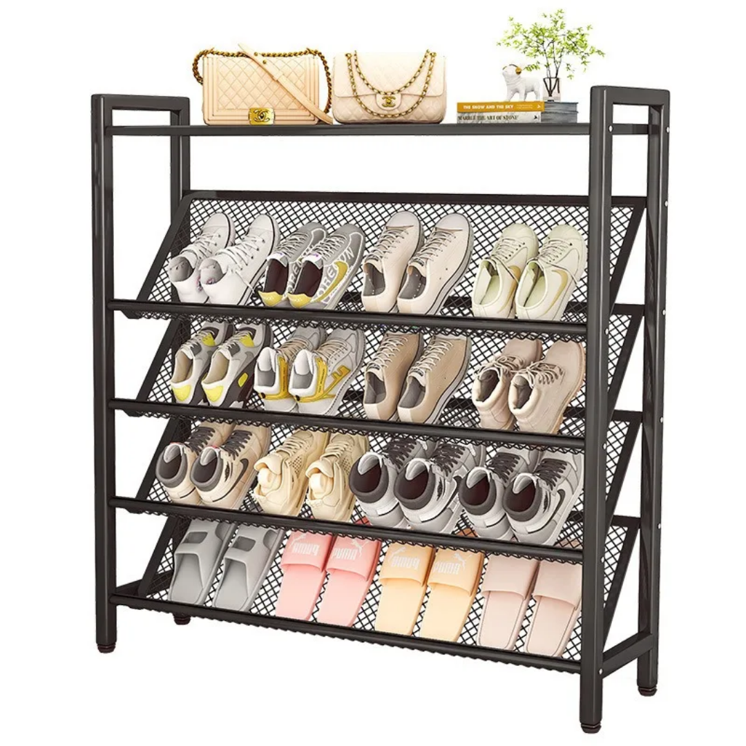 5-Tier Space-Saving Metal Shoe Rack