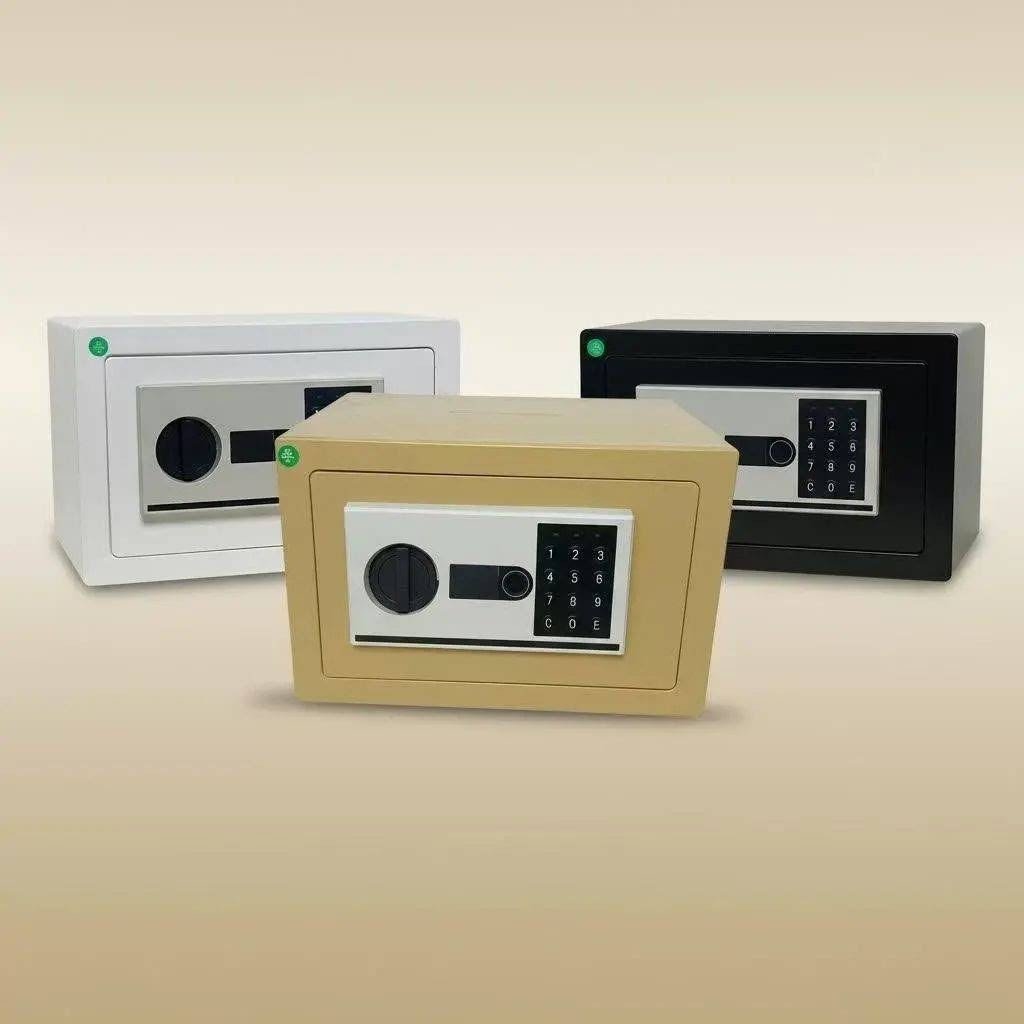 Compact Electronic Keypad Deposit Safe (White, Black or Gold)