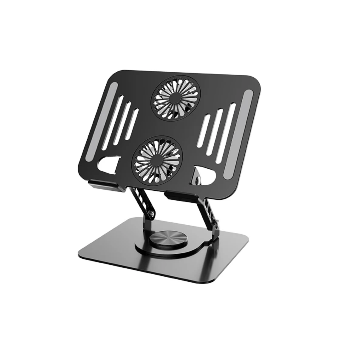 360° Rotating Laptop Desk Stand with Dual Fans