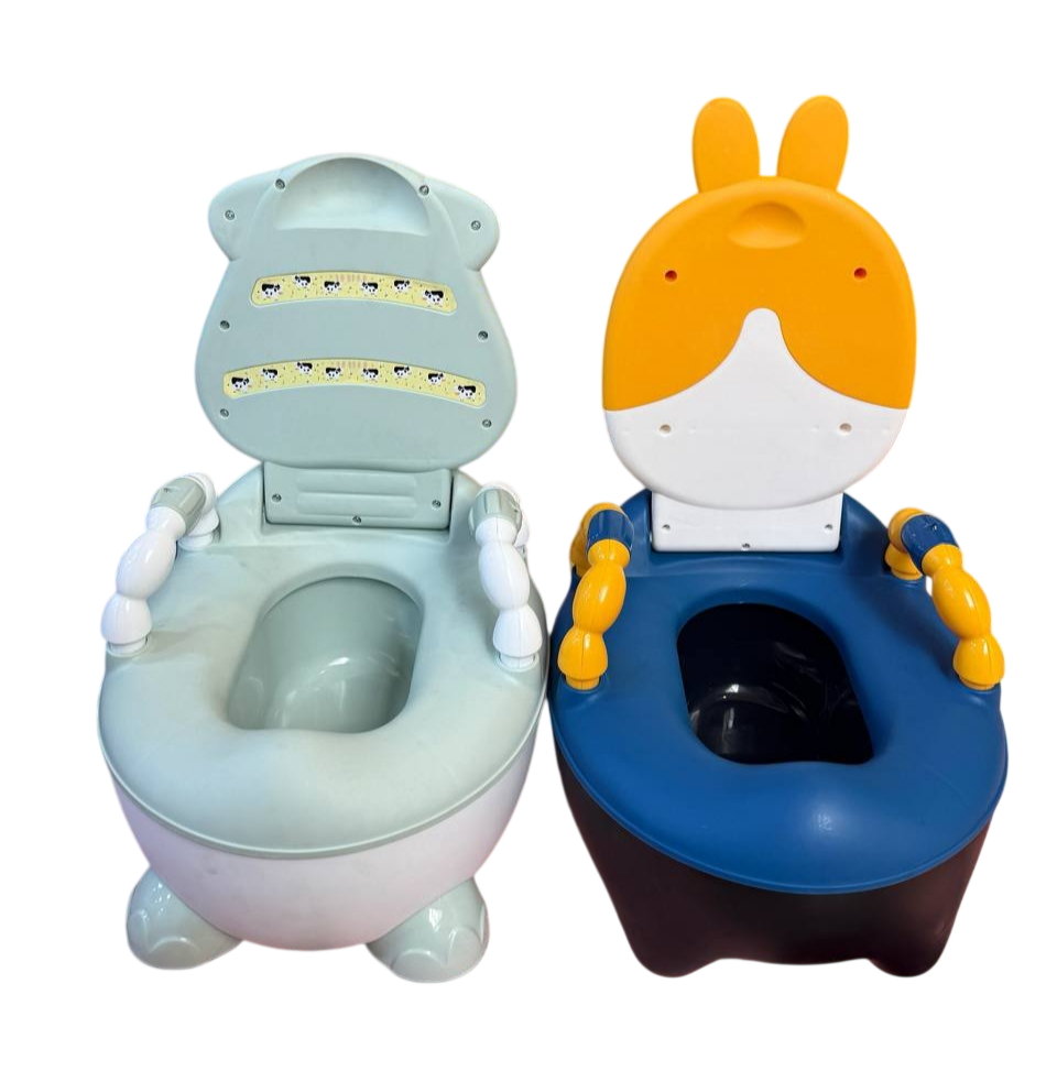 Cartoon Baby Potty Training Seat with Handles and Cover