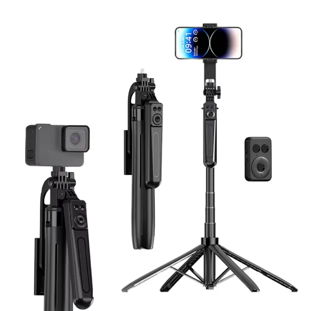 Professional 4-Leg Live Support & Aluminum Alloy Selfie Stick