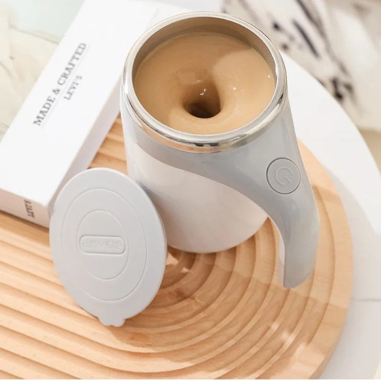 Automatic Magnetic Stirring Mug, SUS 304, Grey or Brown