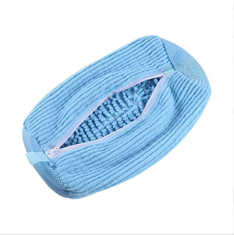 Microfiber Chenille Shoe Washing Bag for Laundry Machine