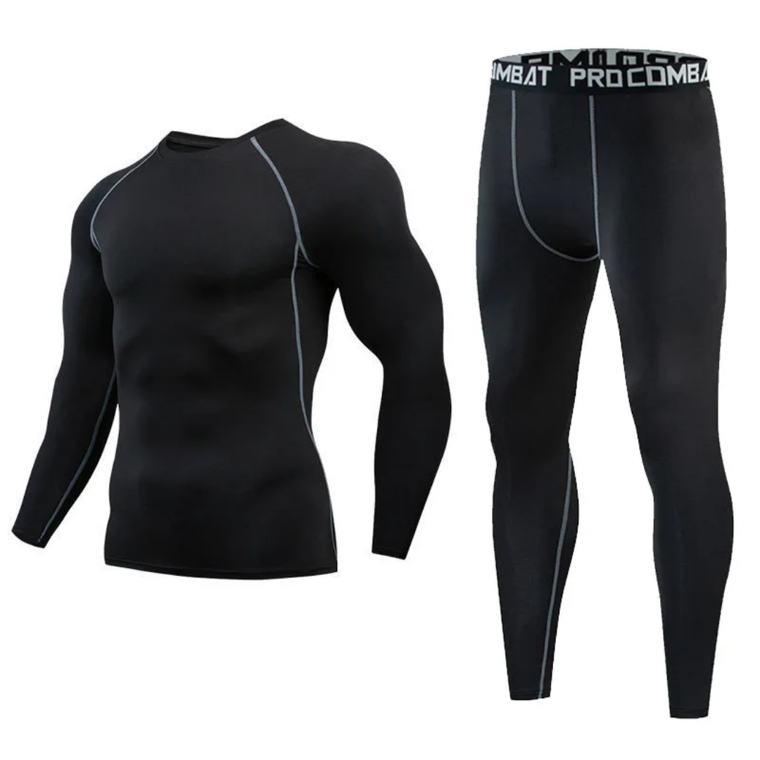 Men’s 2-Piece High-Performance Compression Sports Set