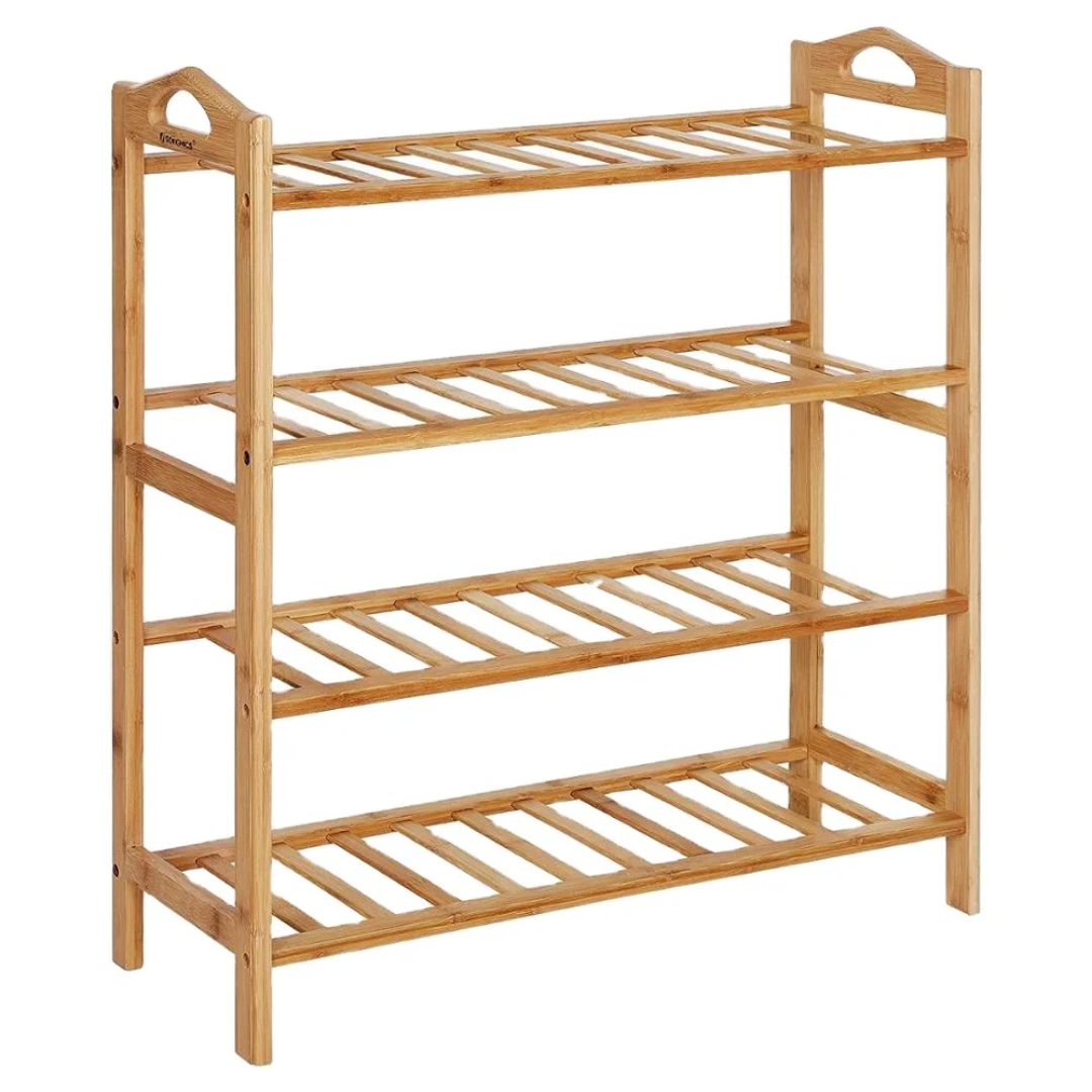 Multi-Tier Bamboo Shoe Rack