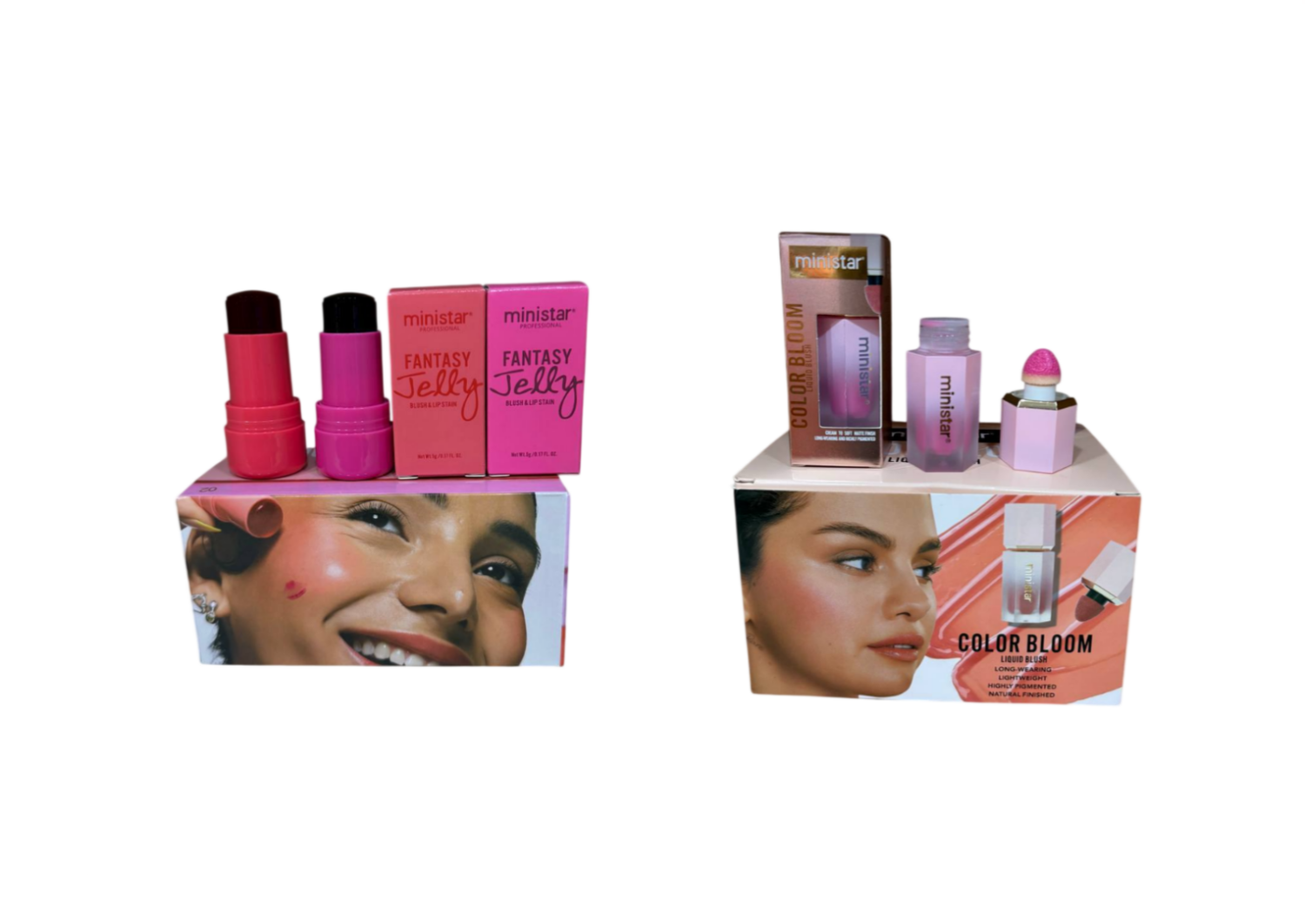 Ministar Professional Fantasy Jelly & Color Bloom Liquid Blush Set