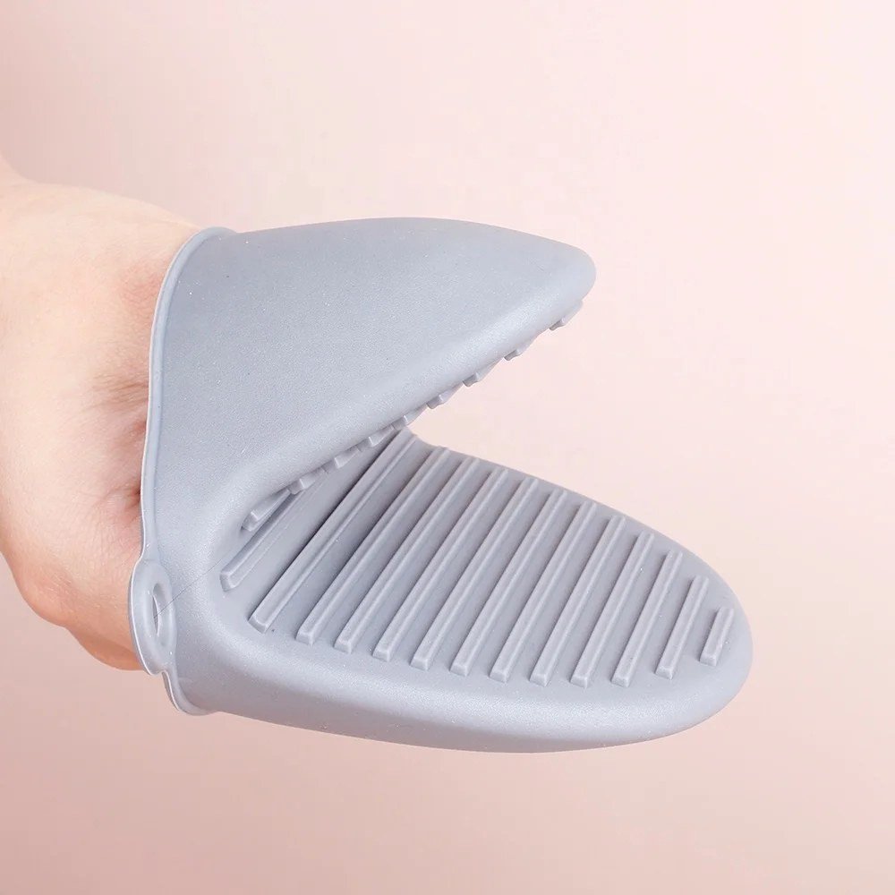 Grey Silicone Oven Pinch Mitt About 11.5×8.5×7 cm (1 pc)