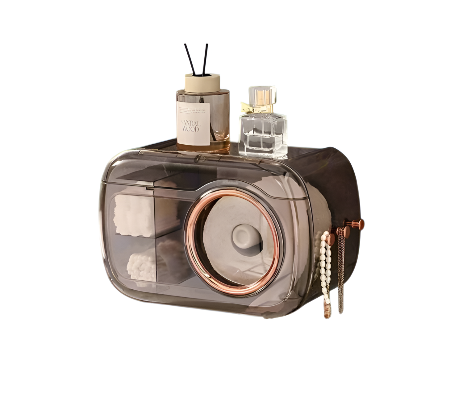 Wall Mounted Multifunctional Tissue Box and Organizer