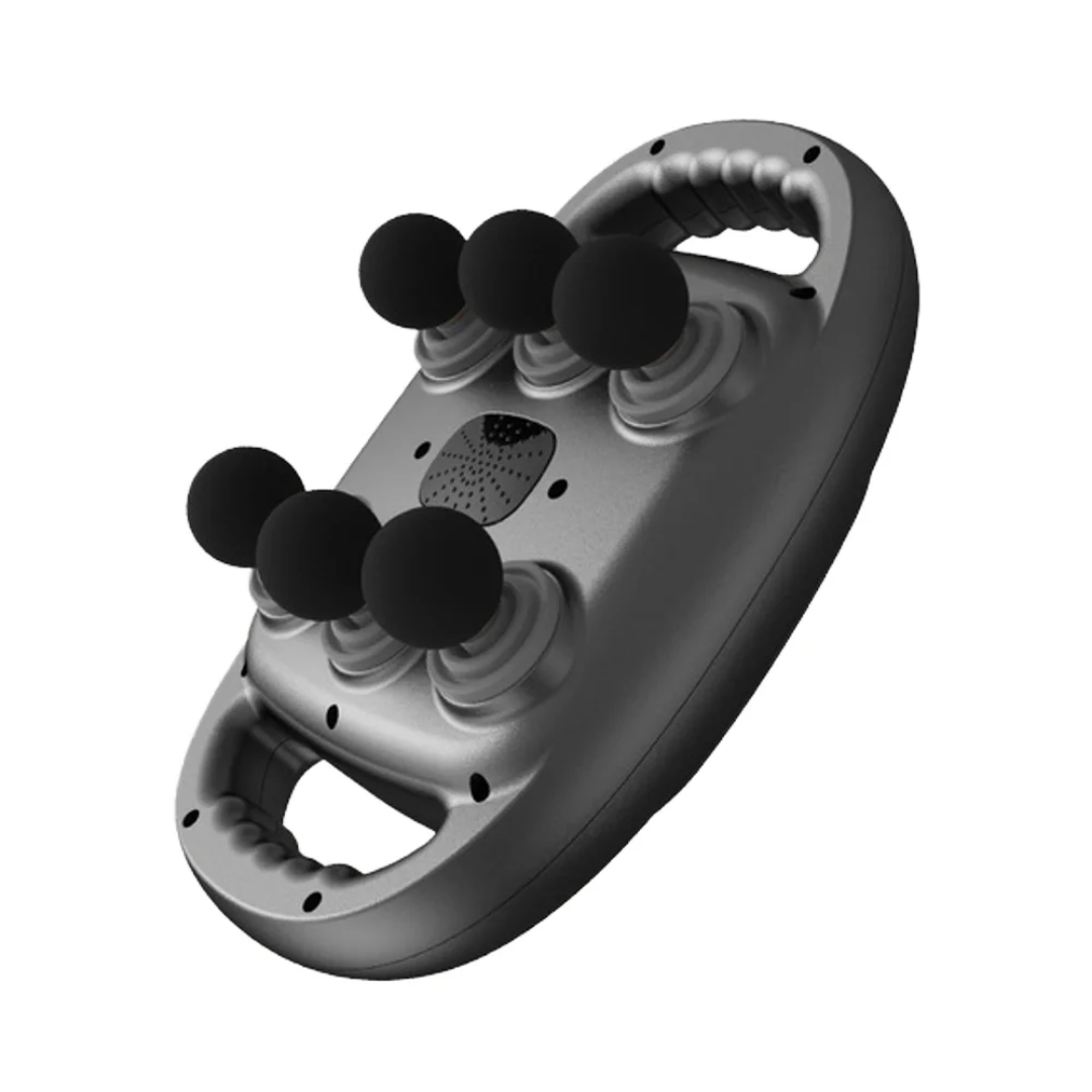 Professional Six-Head Deep Tissue Fascia Massage Gun with Heat Therapy