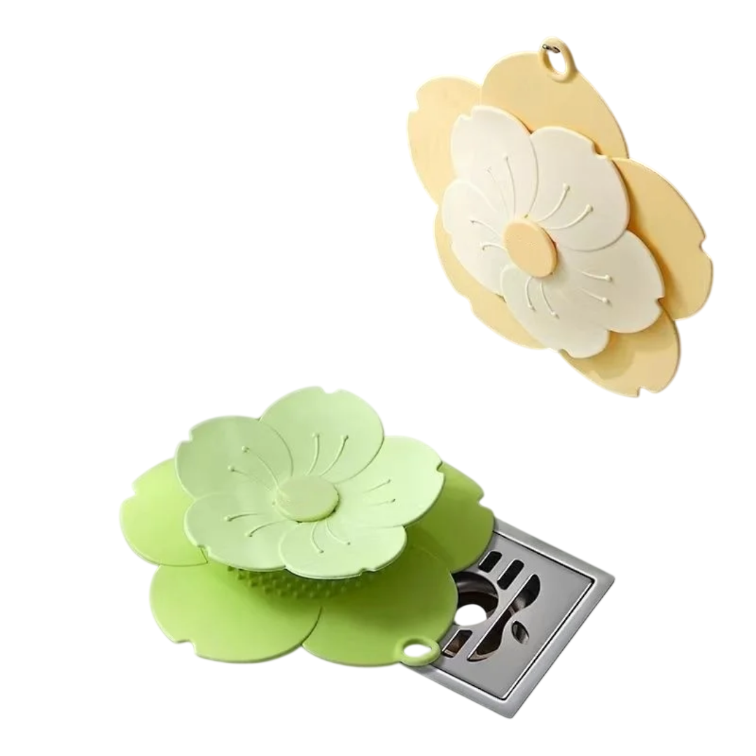 Silicone Flower Drain Cover & Deodorant Sink Stopper