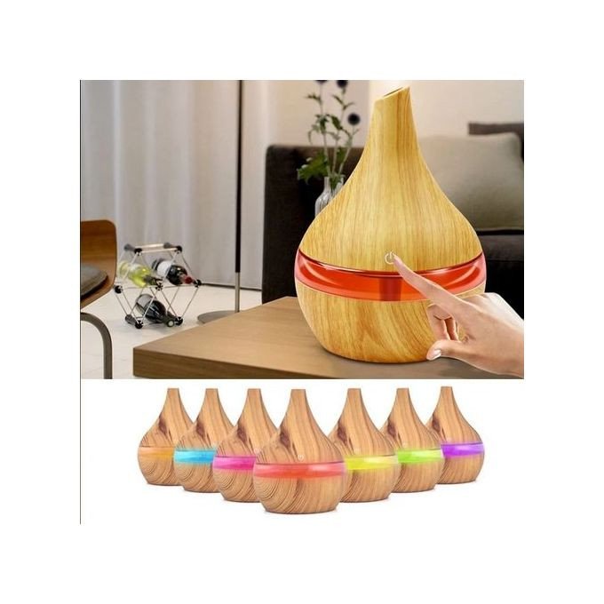USB Essential Oil Diffuser Humidifier with 7-Color LED Light