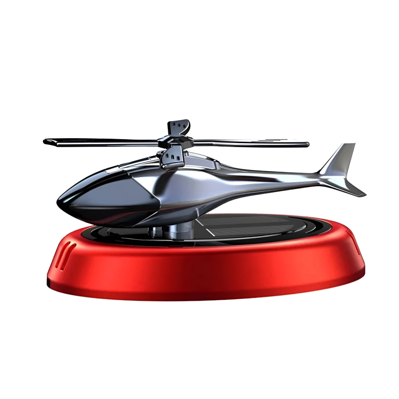 Solar Powered Rotating Helicopter Car Air Freshener