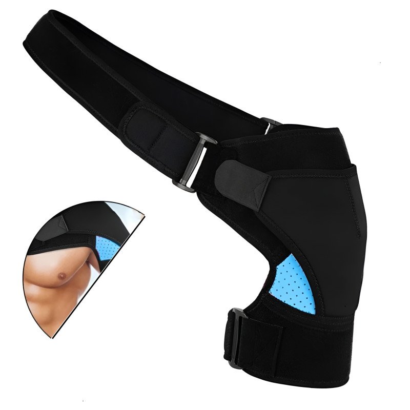 Adjustable Neoprene Shoulder Support Brace with Pressure Pad for Injury Recovery