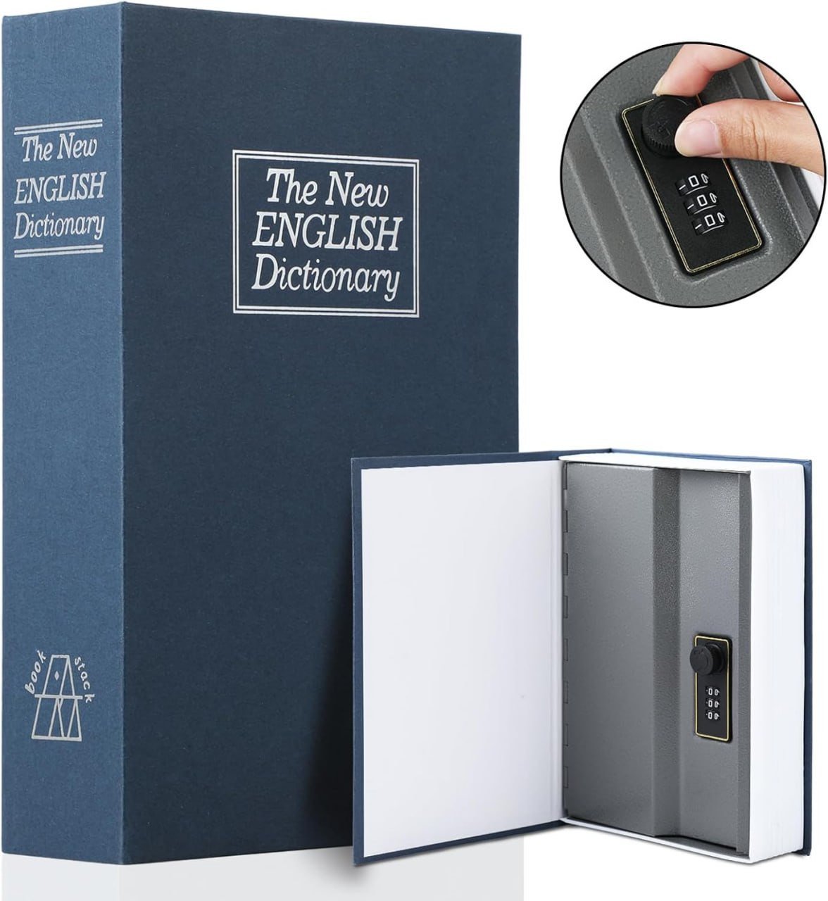 Hidden Dictionary Book Safe with Combination Lock.