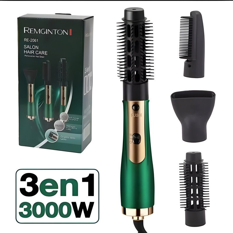 3-in-1 Professional Hot Air Styler - Hair Dryer, Curler & Straightener Comb