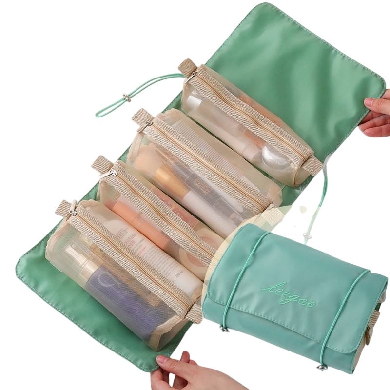 4-in-1 Detachable Roll-Up Travel Toiletry & Makeup Organizer