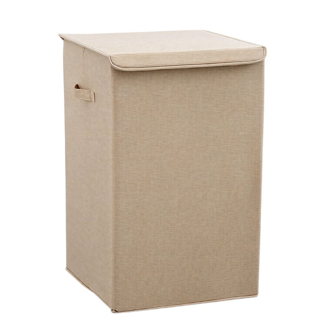 Fabric Laundry Basket with Elegant Lid
