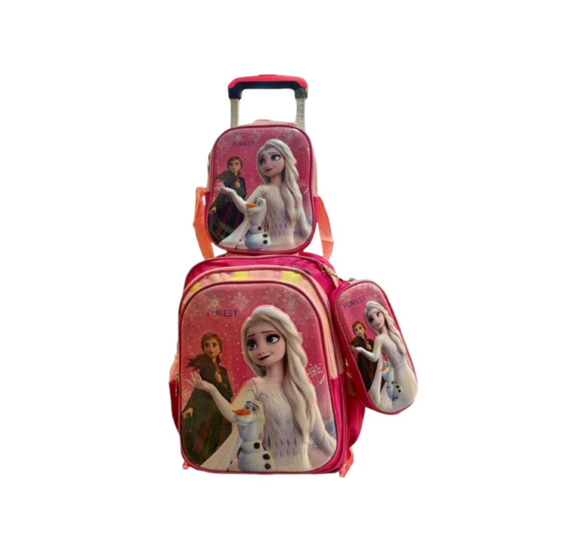 3-in-1 Kids Rolling School Bag Set