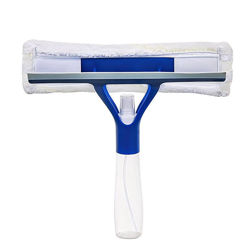 3-in-1 Spray Window Washer Squeegee with Microfiber Pad