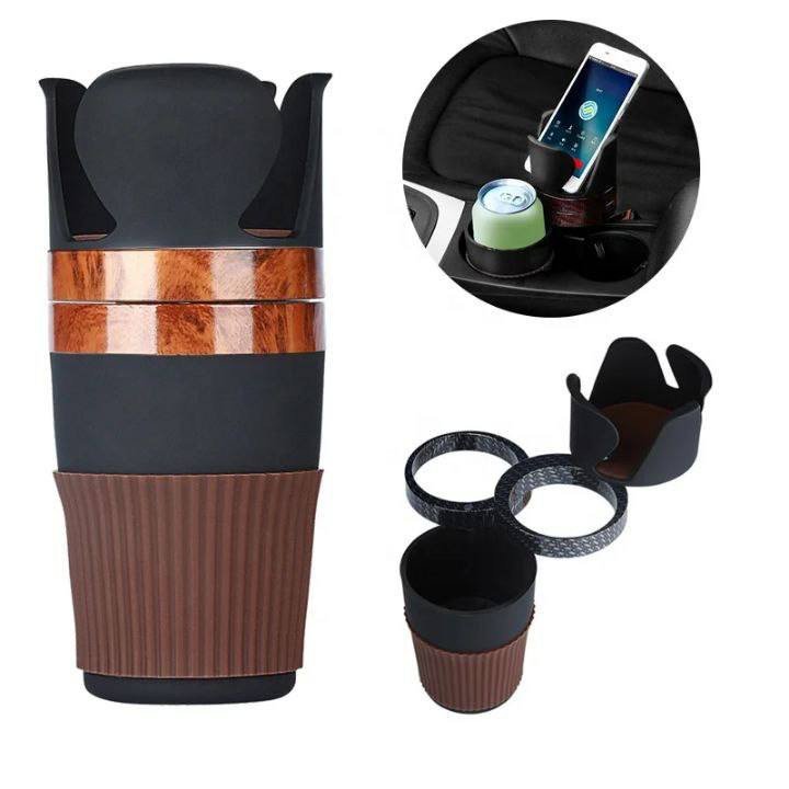 2-in-1 Multifunctional Car Cup Holder Expander & Phone Mount