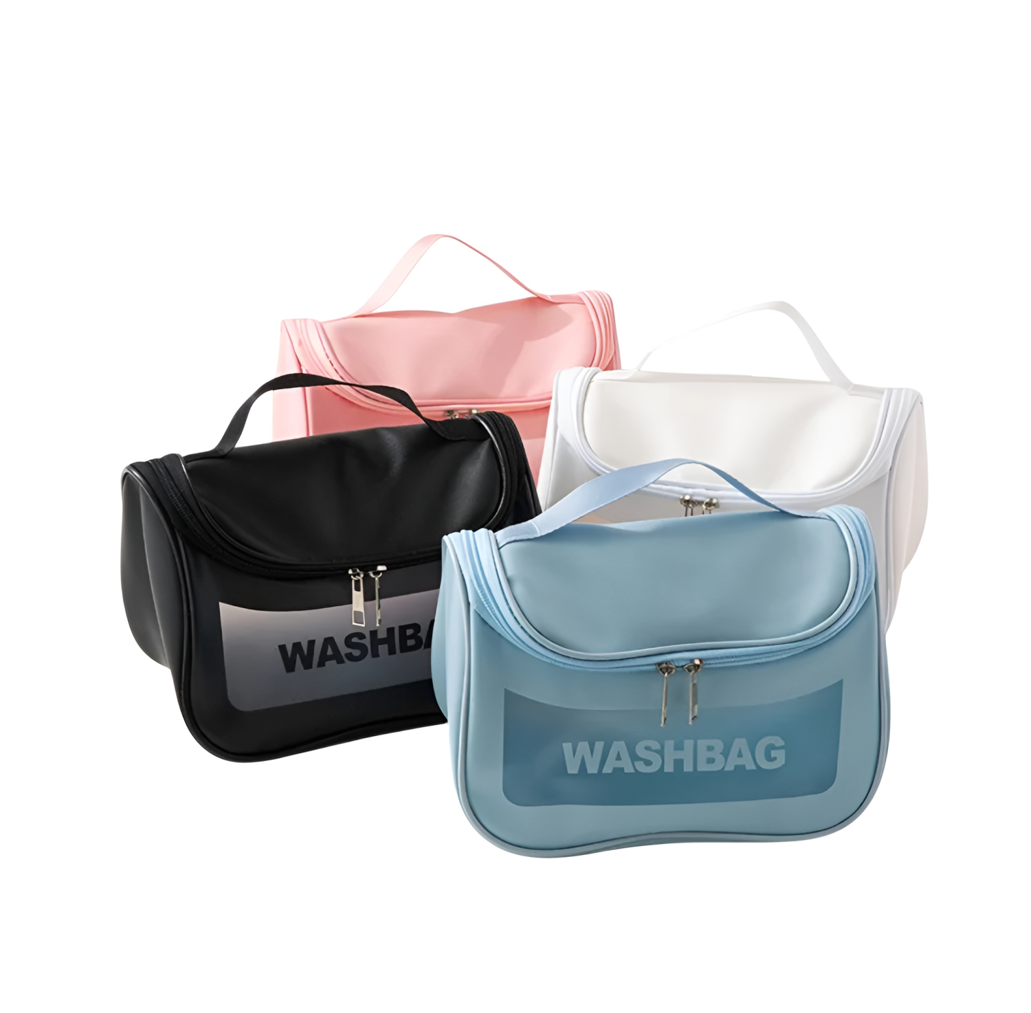 Portable Transparent Waterproof Travel Wash Bag & Cosmetic Organizer