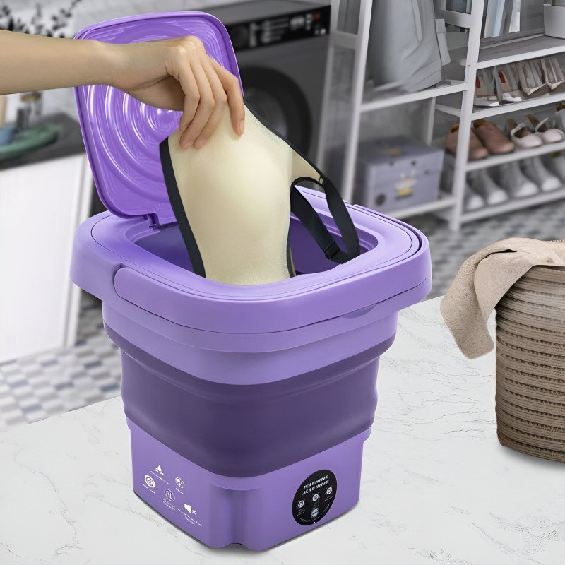 Portable Folding Mini Washing Machine for Small Clothes & Baby Wear