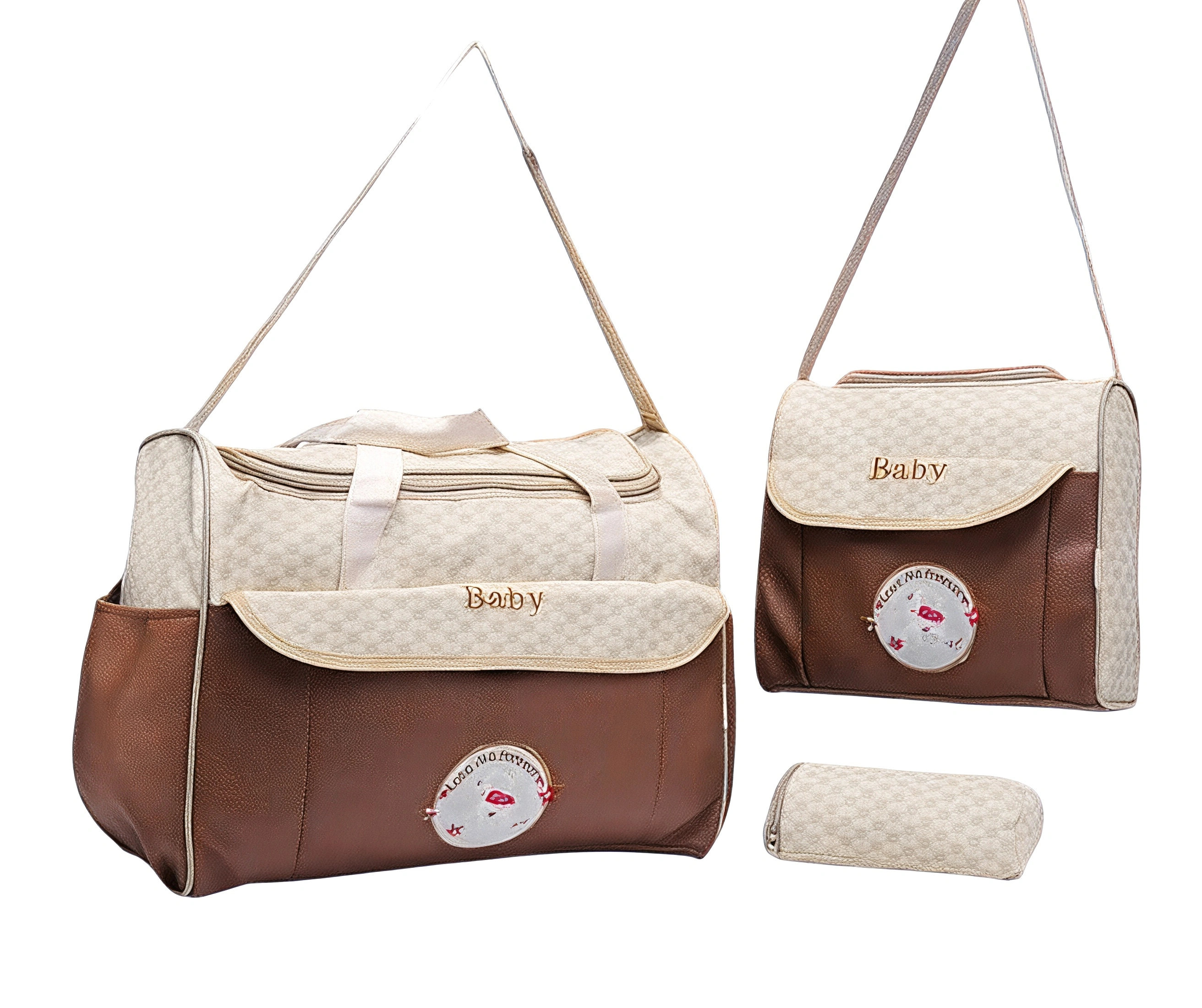 3-Piece Deluxe Baby Diaper Bag Set and Multifunctional Travel Organizer