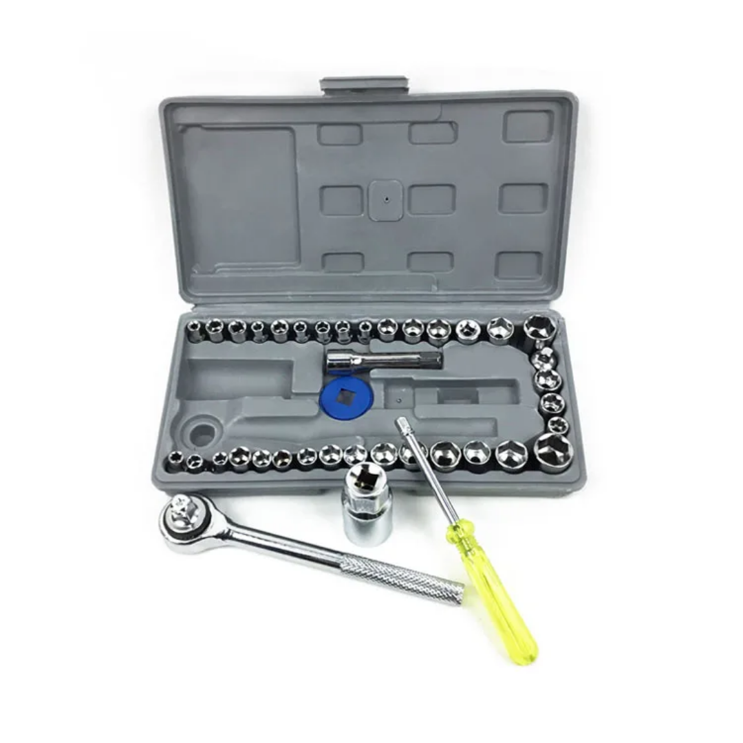 40-Piece Professional Combination Socket Wrench Set