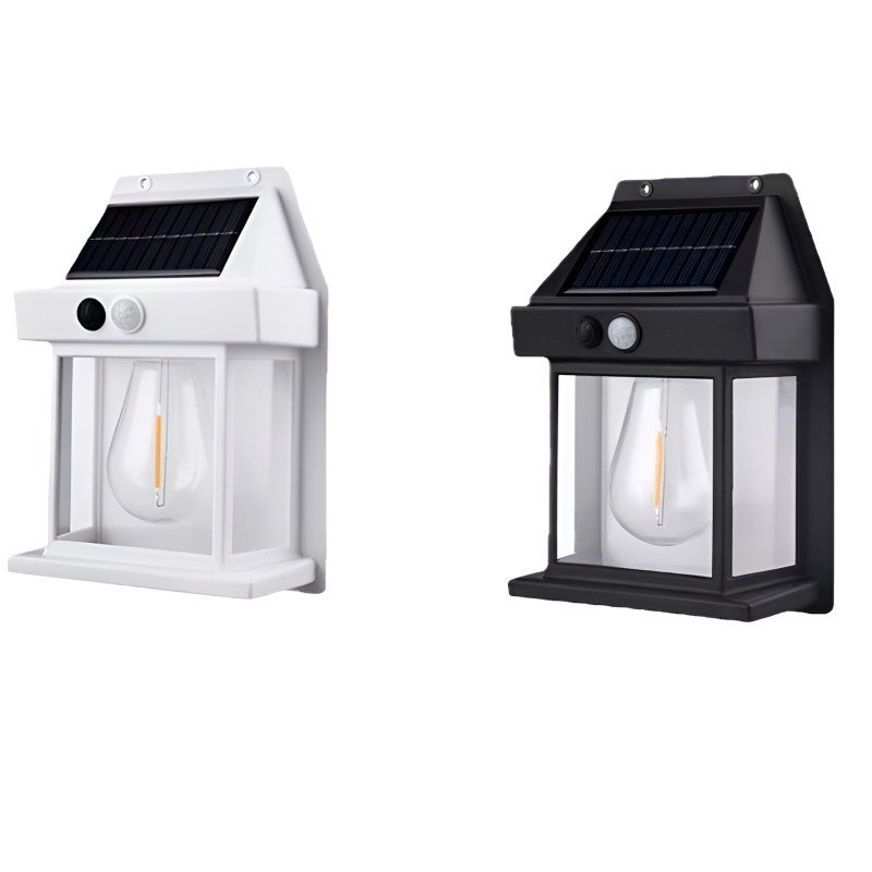 Vintage Style Outdoor Solar Wall Lamp with Motion Sensor