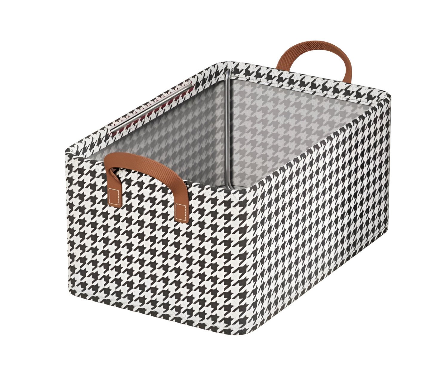Foldable Fabric Storage Bin with Reinforced Handles