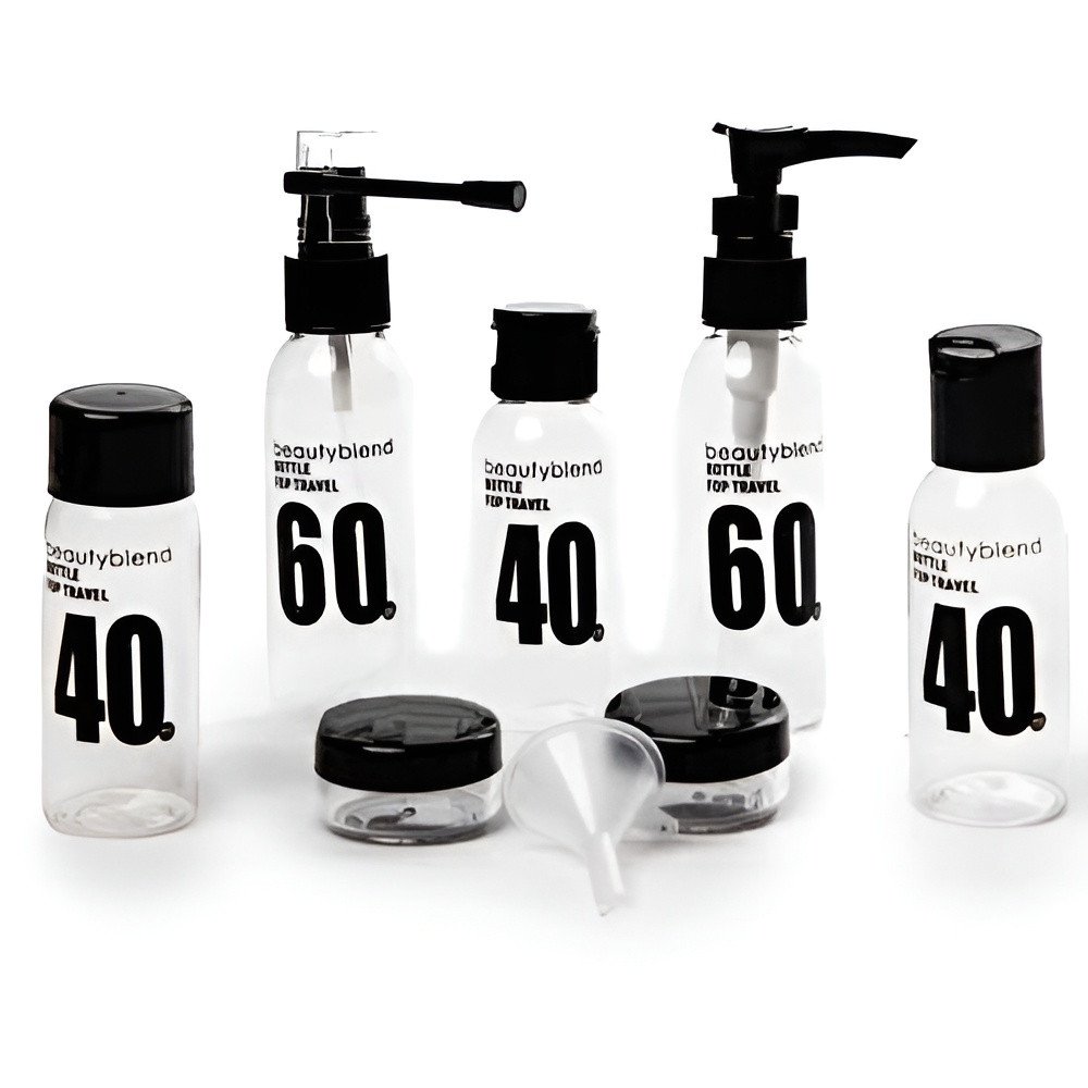 Portable Travel Bottle Set for Toiletries and Cosmetics