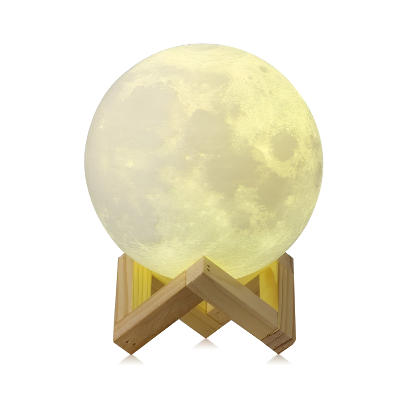 3D Rechargeable Moon Lamp with Remote Control