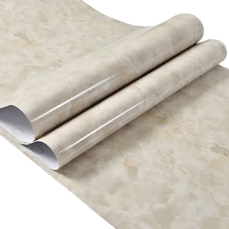 Marble Pattern Self-Adhesive Aluminum Foil Sticker Waterproof and Heat Resistant