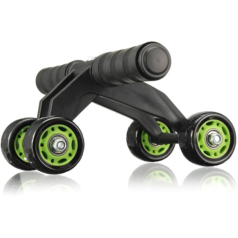 Ultimate Quad-Wheel Core Roller and Total Body Strength Builder