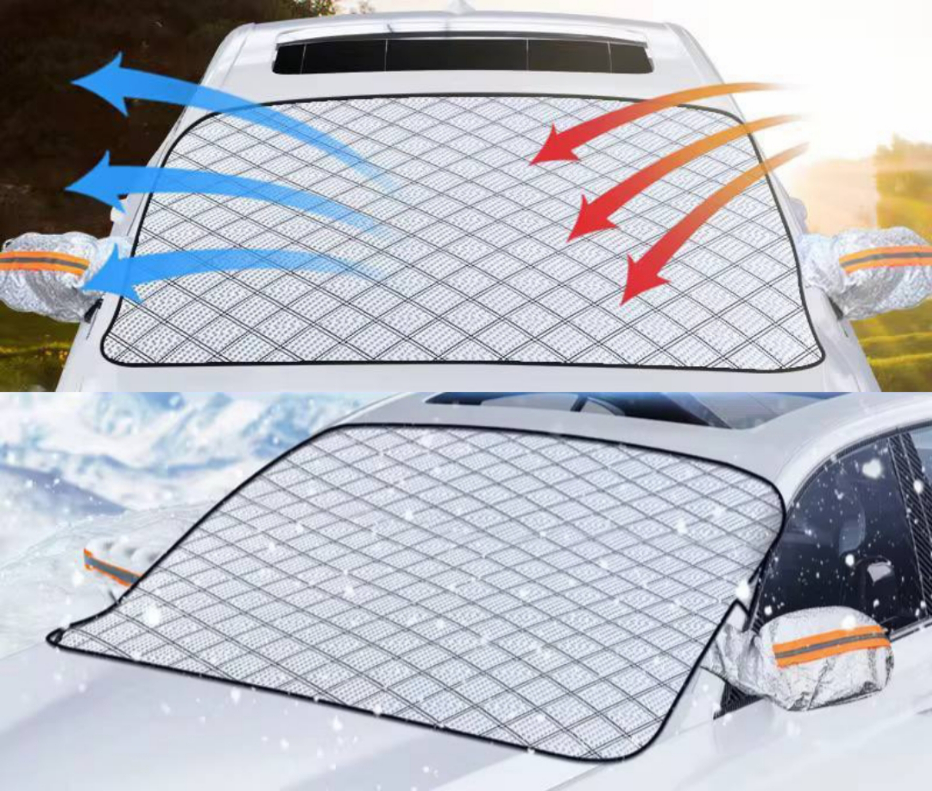 Premium Car Windshield Sun & Snow Cover