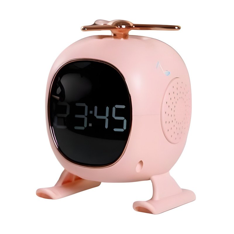 4-in-1 Helicopter Creative Bluetooth Speaker with Alarm Clock & Aromatherapy Diffuser