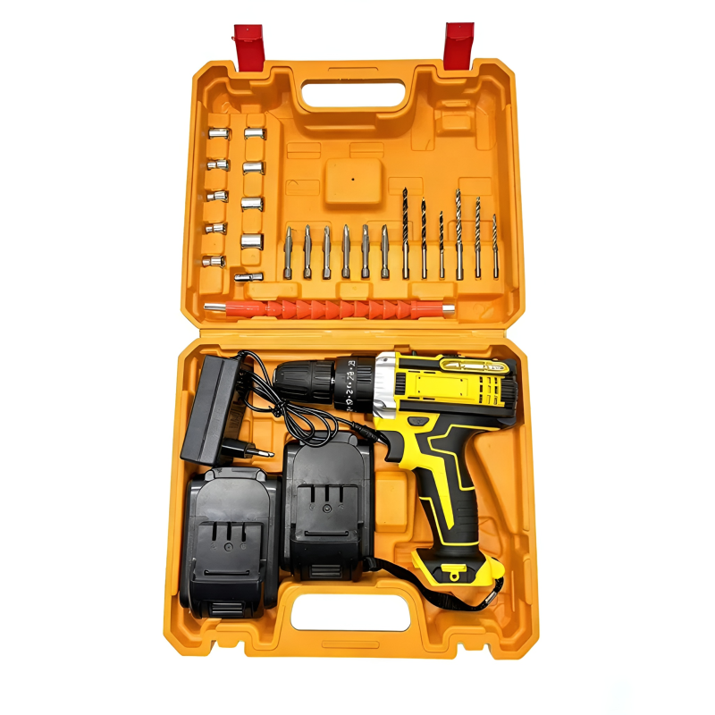 Cordless Drill & Screwdriver Set with Dual Batteries