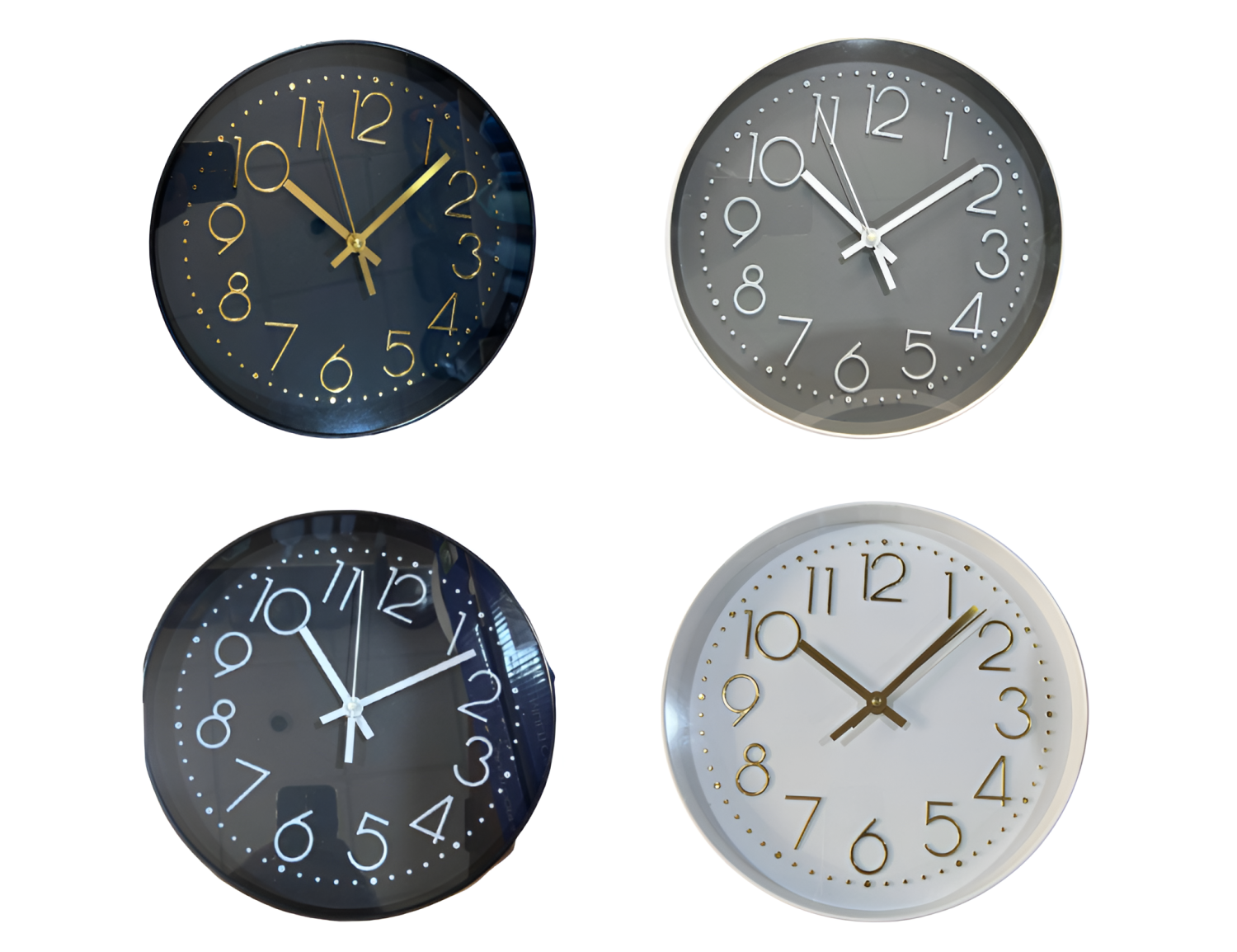 Modern Minimalist 3D Numeric Wall Clock