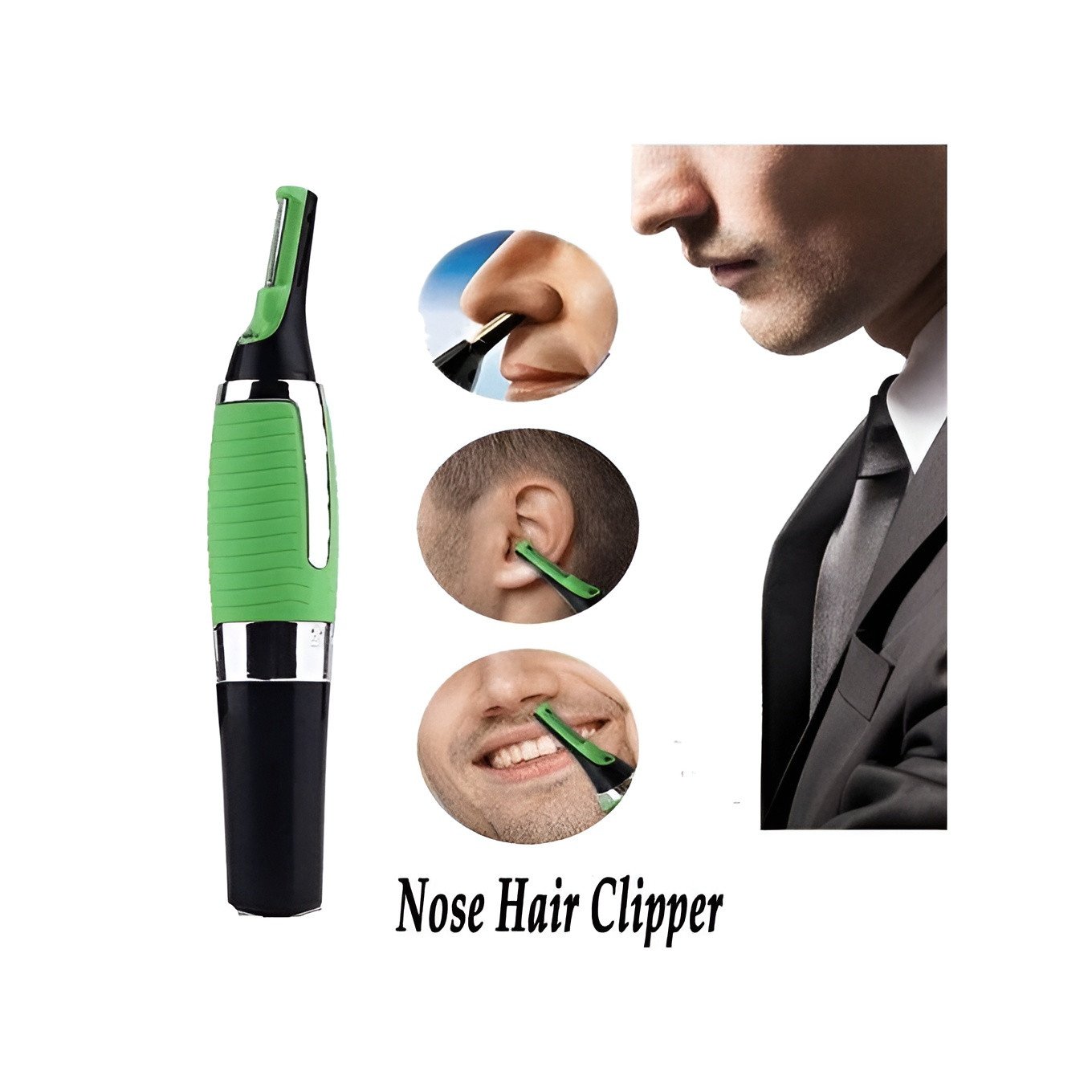 Micro Sonic Nose Ear Hair Trimmer Precision Grooming Clipper