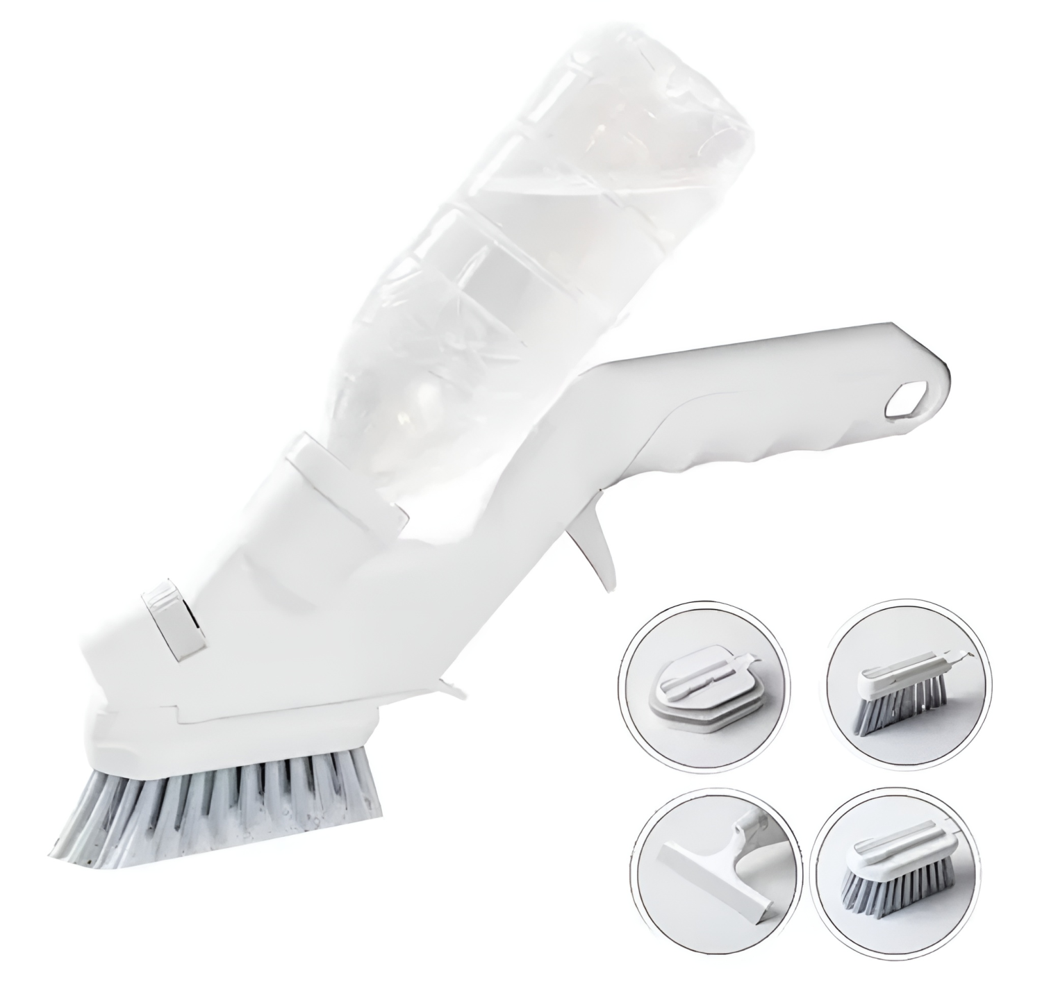 5-in-1 Multi-functional Spray Cleaning Brush with Universal Bottle Adapter