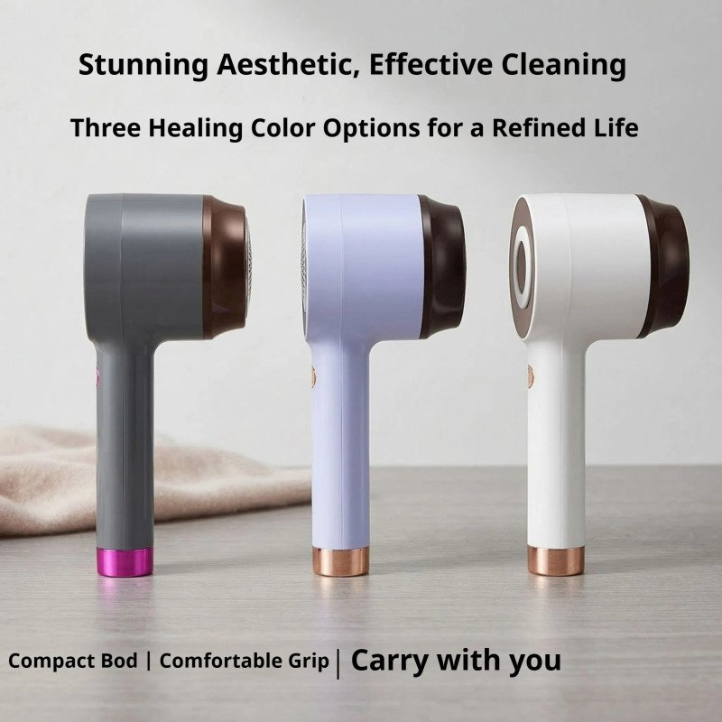 Rechargeable 6-Blade Fabric Shaver with LED Percent Display