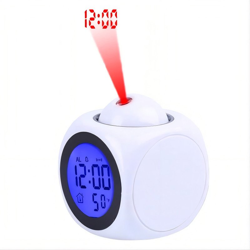 Digital Voice Talking Projection Alarm Clock