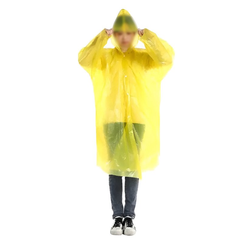 Portable Emergency Raincoat with Keyring Storage Ball
