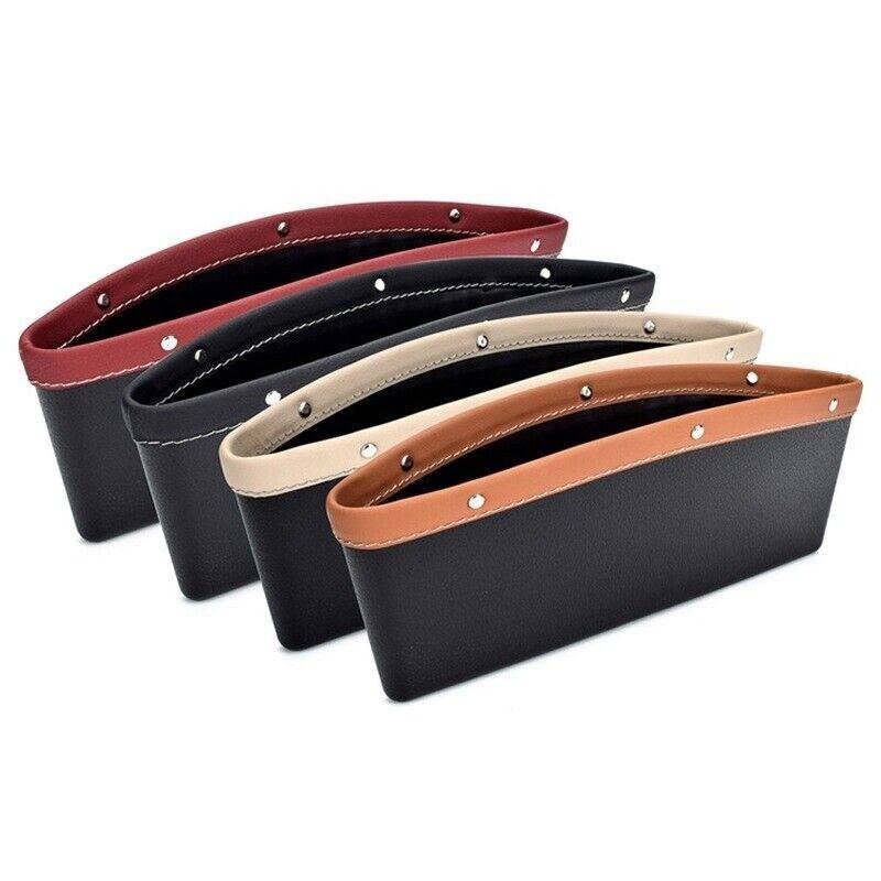 Premium PU Leather Car Seat Gap Organizer